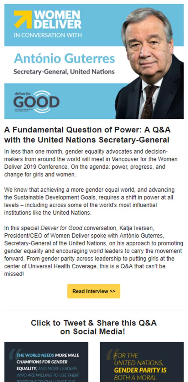 Special Q&A: UN SG talks power & equality for girls and women