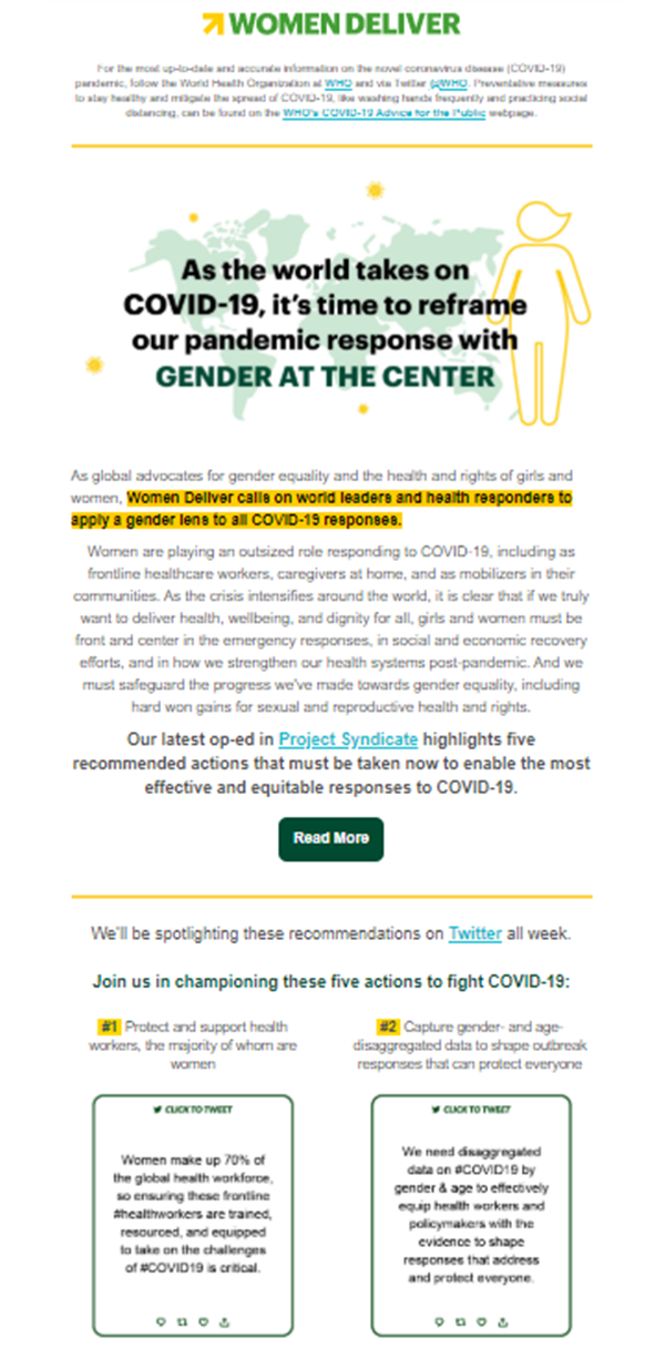 COVID-19 with a Gender Lens