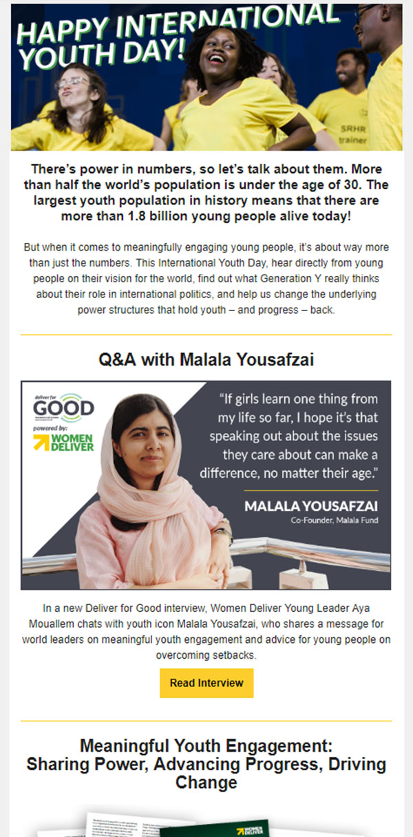 Exclusive Malala Yousafzai interview on International Youth Day