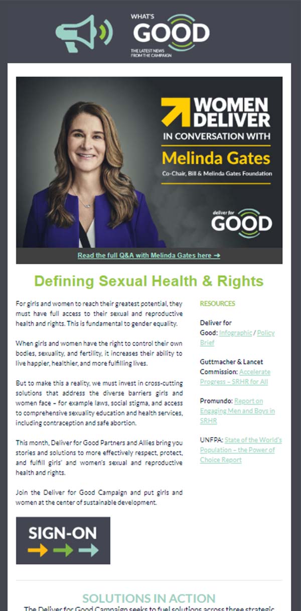 An exclusive Q&A with Melinda Gates