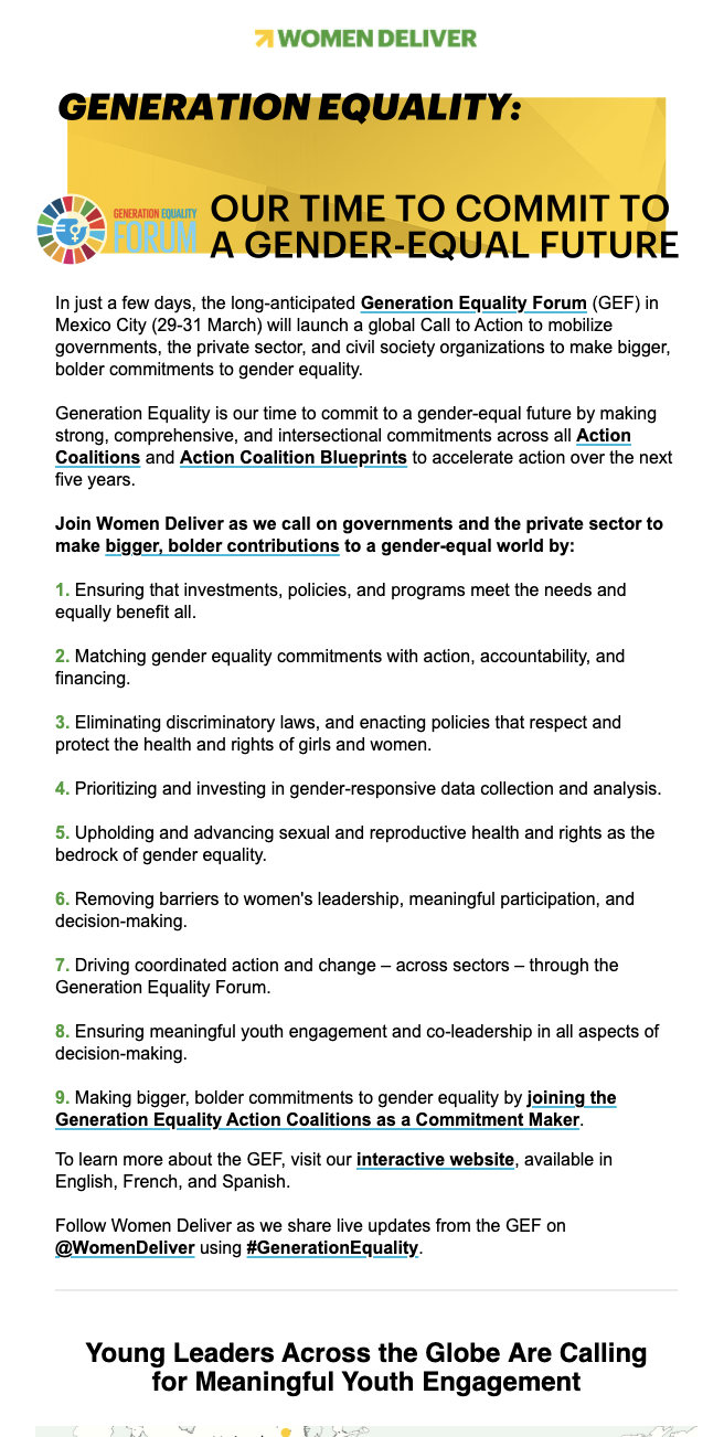 Generation Equality Forum: Our Time to Commit to a Gender-Equal Future