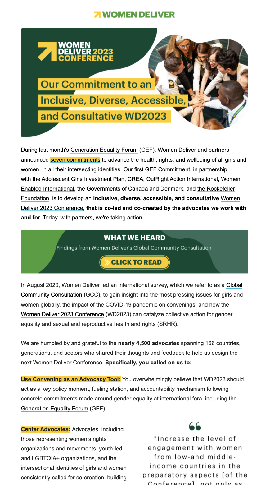 WD2023: Our Commitment