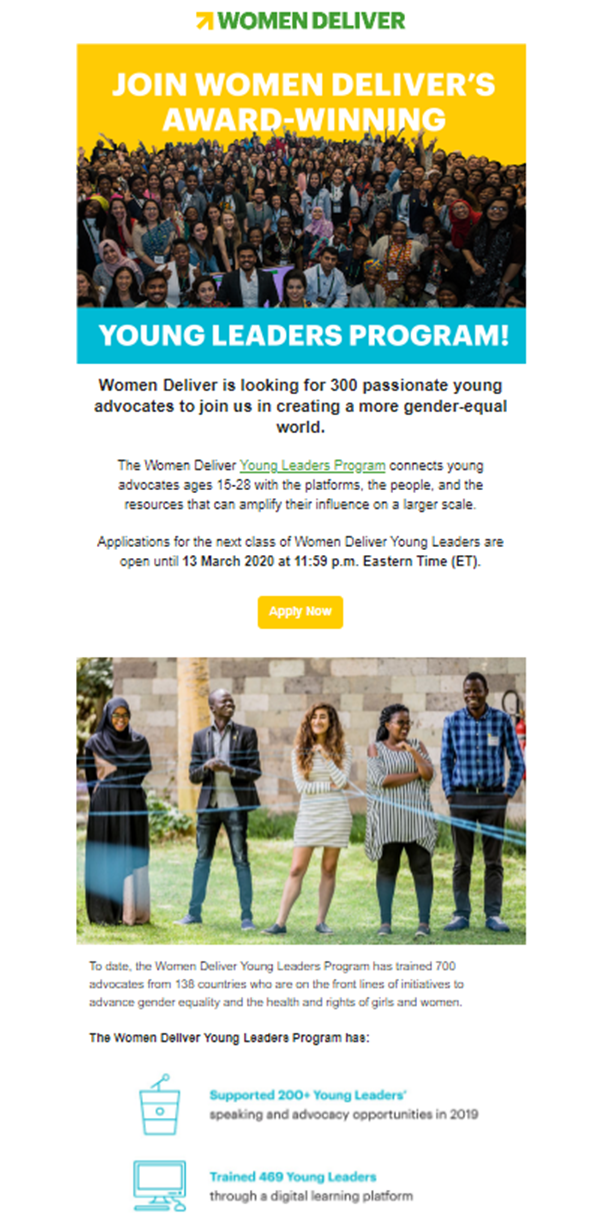 Calling all young advocates: Apply now for the Young Leaders program