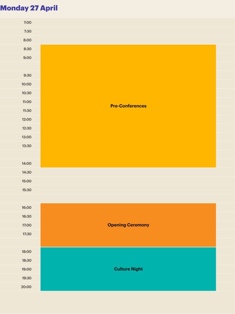WD 2026 Schedule for Monday 27 April