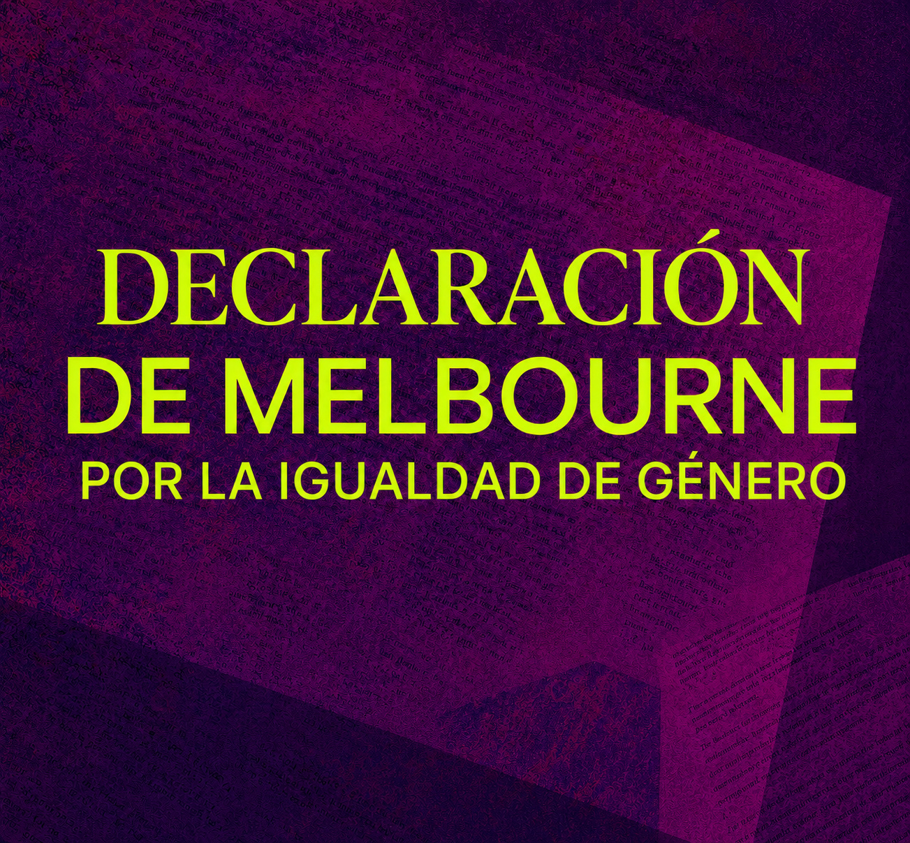 Miniatura de la Declaración de Melbourne por la igualdad de género