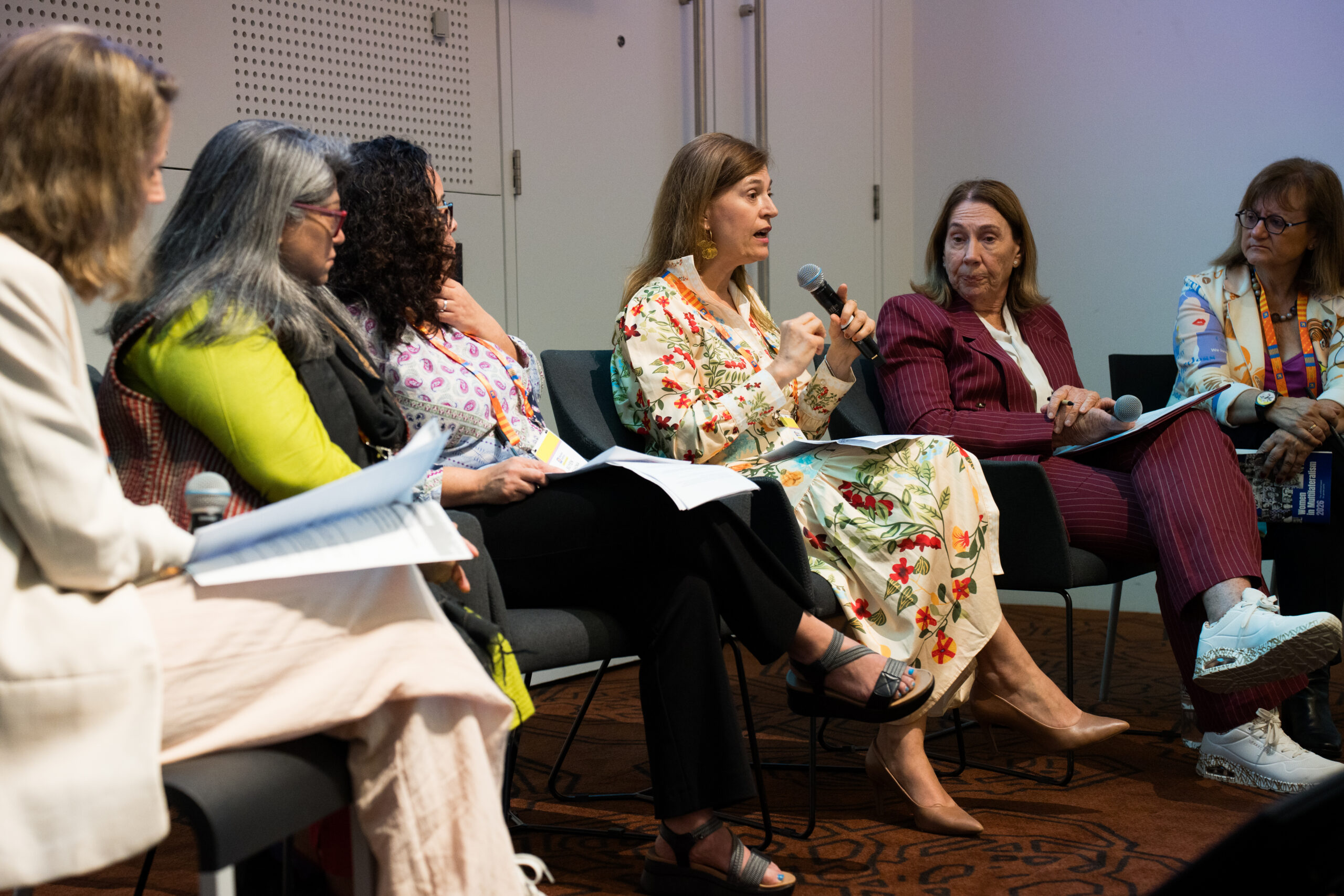 Participants connecting and collaborating at a Women Deliver event